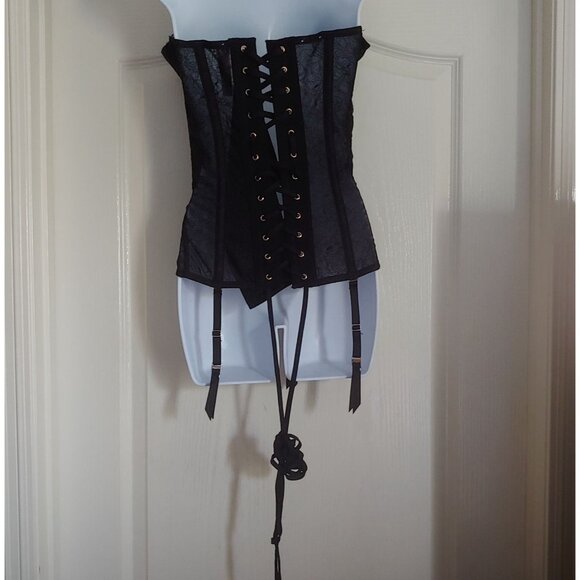 Savage X Fenty Rhianna Strapless Bustier Corset Lace Goth Sexy Vampy XL - Picture 2 of 16